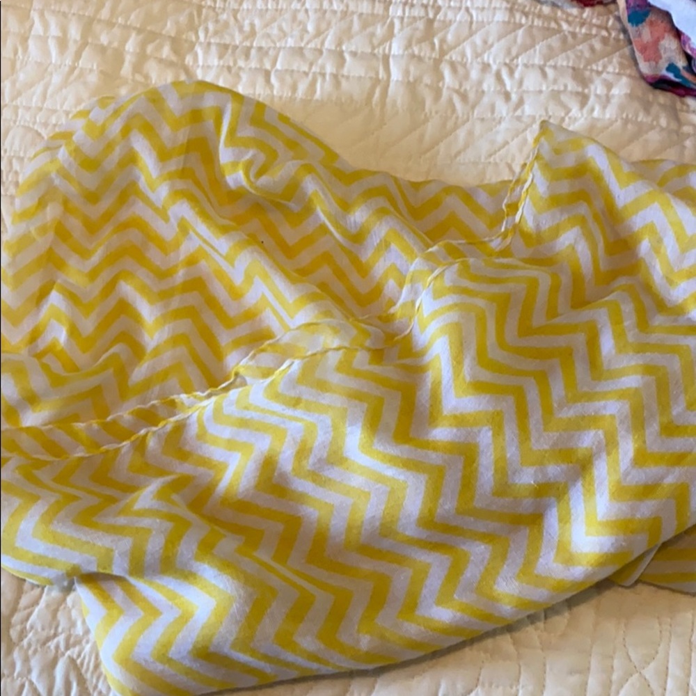 Yellow Chevron Infinity Scarf